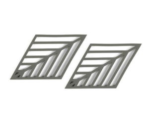 תחתיות לסיר Rhombus Leaf - ירוק זית Zone