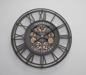 שעון גלגלי שיניים מסתובבים
